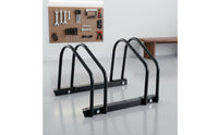 Floor Bike Rack Upright Bike Floor Stand Two-Wheeler Parking Stand Stable Two-Wheeler Parking Holder Secure for Cyclists, Garage