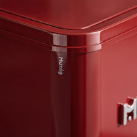 Wheeled Trash Can with Lid Modern Trash Can with Wheels Large Garbage Bin with Wheels Glossy for Bedroom
