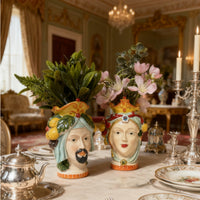 Long-Lasting Ornate Resin Vase Glossy Finish Sculptural Vase Multicolor Home Decor Raised Motifs