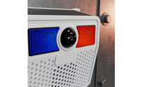 Solar Voice Alarm Outdoor Motion Alarm with Solar Charging Loud Noise Maker for Construction Workers, Perimeter Security