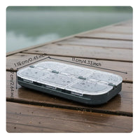 Fly Fishing Box Portable Lure Case Pocket Size Fly Fishing Tackle Box for Anglers, Travel, Outdoor