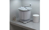 Portable Washer Centrifuge 2 in 1 Hand Crank Laundry Appliance No Electricity Washer Dryer for Students, Dorm Room, Small Apartment