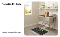 Stainless Steel Pet Bathtub Heavy Duty Professional Dog Washing Station Rust Resistant Stainless Steel Pet Wash Sink