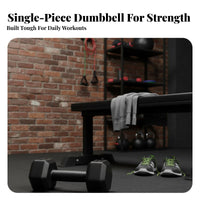 2 Pieces Anti-Roll Design Rubber Coated Hex Dumbbell Non-Slip Grip Hex Dumbbell Floor Friendly Hexagonal Hand Weight Knurled Handle for Men, Women, Students, Home Gym, Indoor Fitness