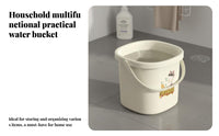 Bucket and Basin Set Large Capacity Dorm Room Utility Bucket Versatile Portable Water Pail with Handle for Students, Home, Garage, Camping
