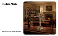 Rotating Beverage Glass Rack Elegant European Design Rotating Beverage Glass Holder Crystal Stemware Holder Creative Gift