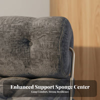Space-Saving Tofu Block Sofa Plush Comfort Frameless Sectional Couch Boucle Fabric sectional Seating adaptable for Apartment Dwellers, Young Adults, Students, Small Spaces, Balcony, Living Room, Home Theater