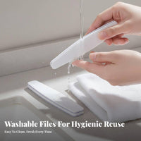 Nail File and Set Sturdy Grit Double-Sided Nail File Versatile Washable Emery Board for DIY Manicurists, Beginners, Manicure, Home, Travel