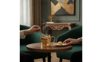 Decorative Metal Cup Holder Openwork Cup Holder with Handle Floral Lightweight for Hosts, Table Setting, Tea Service