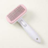 Hair Brush for Cats and Pet Hair Remover, Stainless Steel Dog Brush for Dog Grooming, Self Cleaning Slicker for Cat Grooming, Release Button