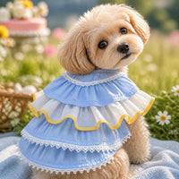 Cat Summer Thin Princess Dress for Kittens and Small Cats, Sleeveless Vest Style