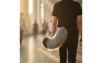 Feline Tail with Strap Comfortable Faux Hair Tail Easy to Wear Accessory for Cosplayers, Kids, Cosplay, Halloween