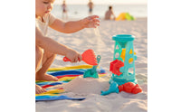5 Pieces Plastic Sand Structure with Tools Rotating Sand Water Wheel Child-Friendly Sandbox Toys Outdoor for Toddlers
