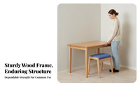 Stackable Design Cushioned Long Stool Modern Minimalist Design Cushioned Dining Bench Comfortable Cushioning Household Furniture High-Elasticity Sponge Cushion for Apartment Dwellers, Homeowners, Families, Study Room, End of Bed, Bedroom, Entryway