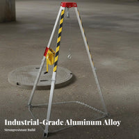Retrieval Tripod Adjustable Legs Retrieval Tripod with Winch High Stability for Emergency Responders, Utility Workers, Manholes, Tunnels