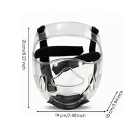 Transparent Visor Guard with Padding Lightweight Face Guard Face Cover Portable for Fighting Artists