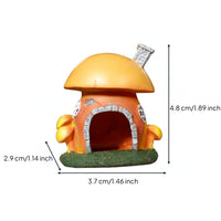 Toadstool House with Hollow Arch Safe Aquatic Tank Shelter Small