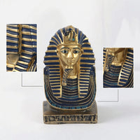 Resin Pharaoh Bust Compact Egyptian Figurine Decorative Statue with Pharaoh Design Ancient for Terrarium