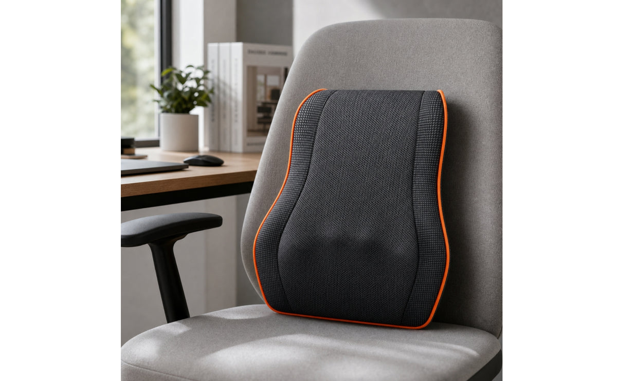 Heated Massage Cushion Contoured Massage Cushion with Heat Electric with Heat for Office Workers, Commuters, Home, Car