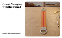 Vermilion Central Stripe Stripe Instrument Accessory Viola Repair Strap Narrow Rectangular Violin Maker Strap for Maintenance