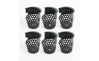 6 Pieces Easy to Install Pool Table Pocket with Screws Screw-on Billiard Ball Pockets Replacement Drop Net Bag Heavy-Duty for Game Room