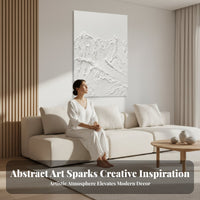 Easy to Hang Wabi-Sabi Wall Decor Lightweight 3D Textured Painting Fade Resistant Textured Wall Art for Interior Designers, Business Owners, Office Workers, Living Room, Bedroom, Entryway, Hallway