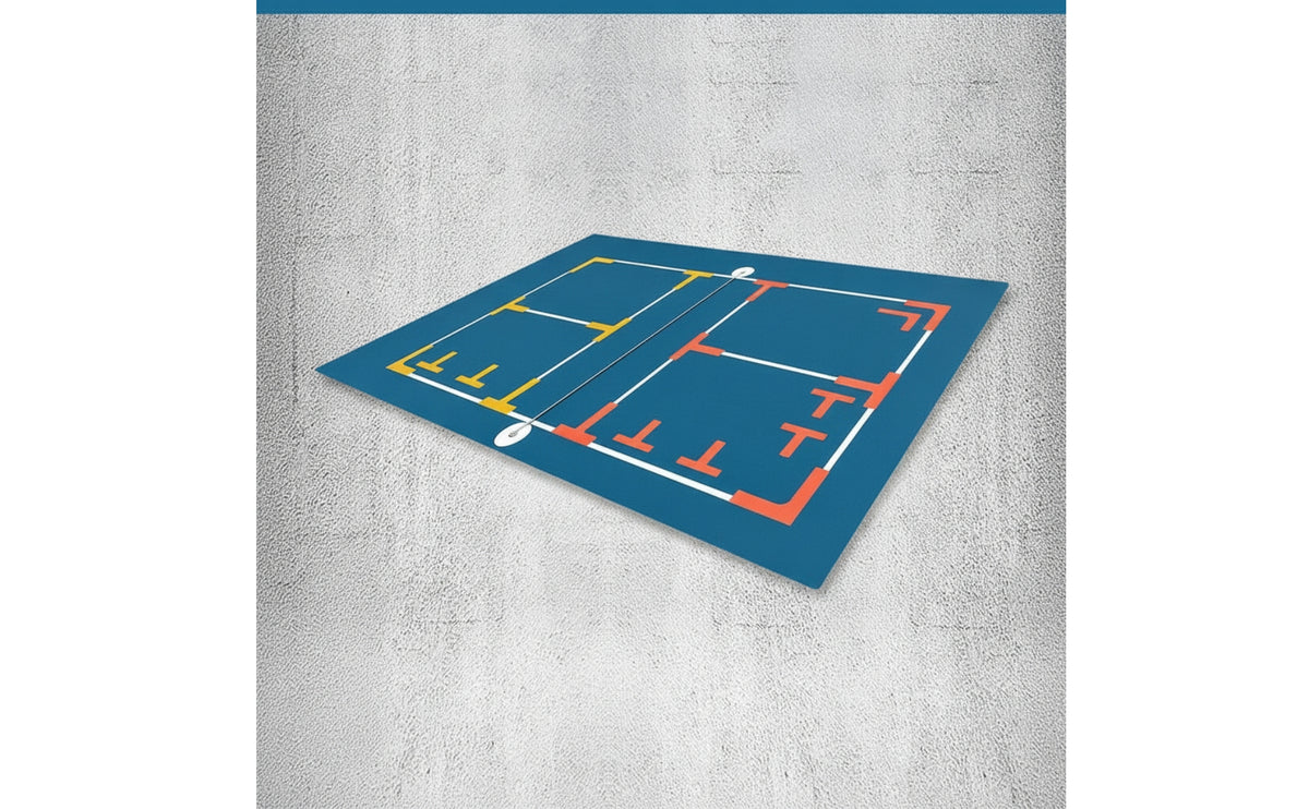 12 Pieces Pickleball Court Markers Flat Marker Pieces Temporary for Teachers