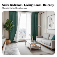 Room Darkening Blackout Curtain 95% Light Blocking Grommet Top Blackout Curtain Thermal Insulated Window Covering Energy Saving for Rotating Workers, Homeowners, Parents, Bedroom, Balcony, Nursery, Sliding Door