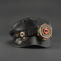 Steampunk Hat with Gears Vintage Steampunk Cap Adjustable Cap with Gears for Cosplayers, Cosplay, Photo Shoots