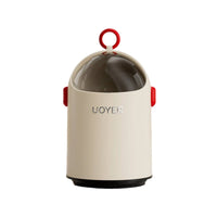 Trash Can with Sliding Lid Modern Wastebasket Easy to Clean for Bedroom