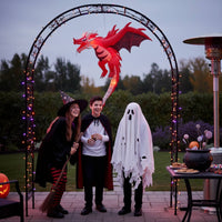 Inflatable Dragon with LED Light-up Hanging Dragon for Yard, Garden