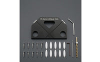 Triangular Opening 45 Degree Oblique Hole Jig Compact 45 Degree Drill Guide Jig Black Angle Drill Guide Exact Alignment for Woodworkers, Carpenters