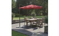 Square Patio Umbrella Rainproof Large Garden Umbrella Sun Protection for Market Stall, Security Booth