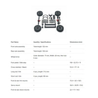 Model Vehicle RC Truck Modification Parts Precision Design 1/16 Scale Truck Upgrade Set Lightweight Metal Steering Linkage Kit for Rough Terrain