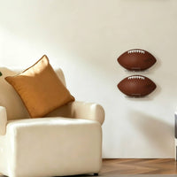 2 Pieces Clear Finish Wall-Mounted Ball Holder Included Screws Acrylic Ball Holder Rack