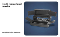 Waterproof 3U Rack Case Shockproof Audio Equipment Entryory Heavy-Duty Portable Cabinet Dustproof for Sound Engineers, IT Professionals, Live Performance, Touring, On-Location Recording, Mobile DJ Setup