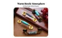 Decorative Ceramic Drawer Pull Easy to Install Pastoral Design Furniture Pull Comfortable Grip