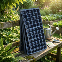 Seedling Pots and Trays for Home Gardening, PET Material with 200 Cells per Seedling Tray, Seedling Trays with Lid, Simple Design Set