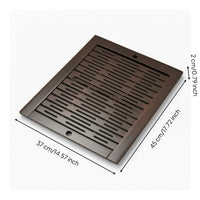 Tea Drainage Panel Insert Easy to Clean Wooden Tea Tray with Drainage Holes