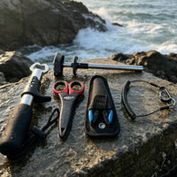 Multifunction Fishing Tool Kit with Lanyard and Sheath Stainless Steel Angling Gripper with Pliers Corrosion-Resistant Angling Lip Gripper with Scissors AllAll-in-One for Fishermen, Anglers