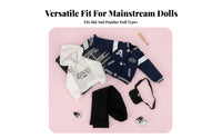 1/4 Scale Doll Outfit Streetwear Design BJD Doll Outfit Layered Look BJD Jacket Set