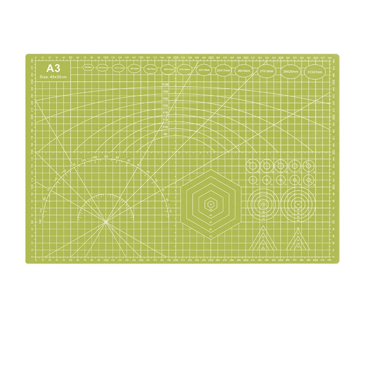 Reversible A3-Size-Sized Cutting Mat Thick Self-Healing Cutting Mat Accurate Heavy Duty for Crafters, Quilters, Quilting