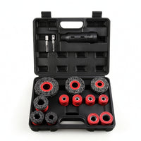 15 Pieces Wheel Hub Cleaning Brush Instant-Mount Rust Removal Brush with Case Scrubbing Tool for Garage