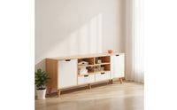 TV Stand with Storage NordicTV Stand Cabinet Modern Media Console for Living Room, Apartment