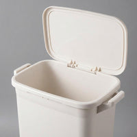 Slim Trash Can Dust Box 45L Double Layer Sorting For Kitchen White