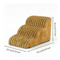 Dog Stairs with Handle Sloped Pet Stair Ramp with Handle Foam Dog Stairs Gentle Slope Stable for Small Dogs, Bed, Sofa