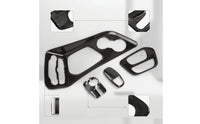 5 Pieces Center Console Panel Trim Sporty Gear Shifts Panel Cover Decorative for Car Enthusiasts