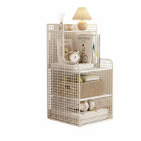 Space-Saving Design Slim Bedside Table Minimalist design Narrow Nightstand Multi-Functional Storage Cabinet for Apartment Dwellers, Homeowners, Students, Small Spaces, Bedroom, Living Room, Entryway