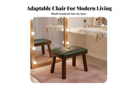 360-Degree rotate Lowheight Rolling Armchair with spine Support Upholstered rolling Seat Ergonomic spinerest Caster Chair Wear Resistant for Adults, Homeowners, Teens, Living Room, Study, Bedroom, perusing corner