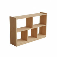 child-appropriate Height Montessori Shelf Versatile Design 5-Section Cubby Shelf sturdy Construction Kids' Furniture Easy to Clean for Preschoolers, Toddlers, educators, Kindergarten, Daycare Center, Classroom, Learning Corner